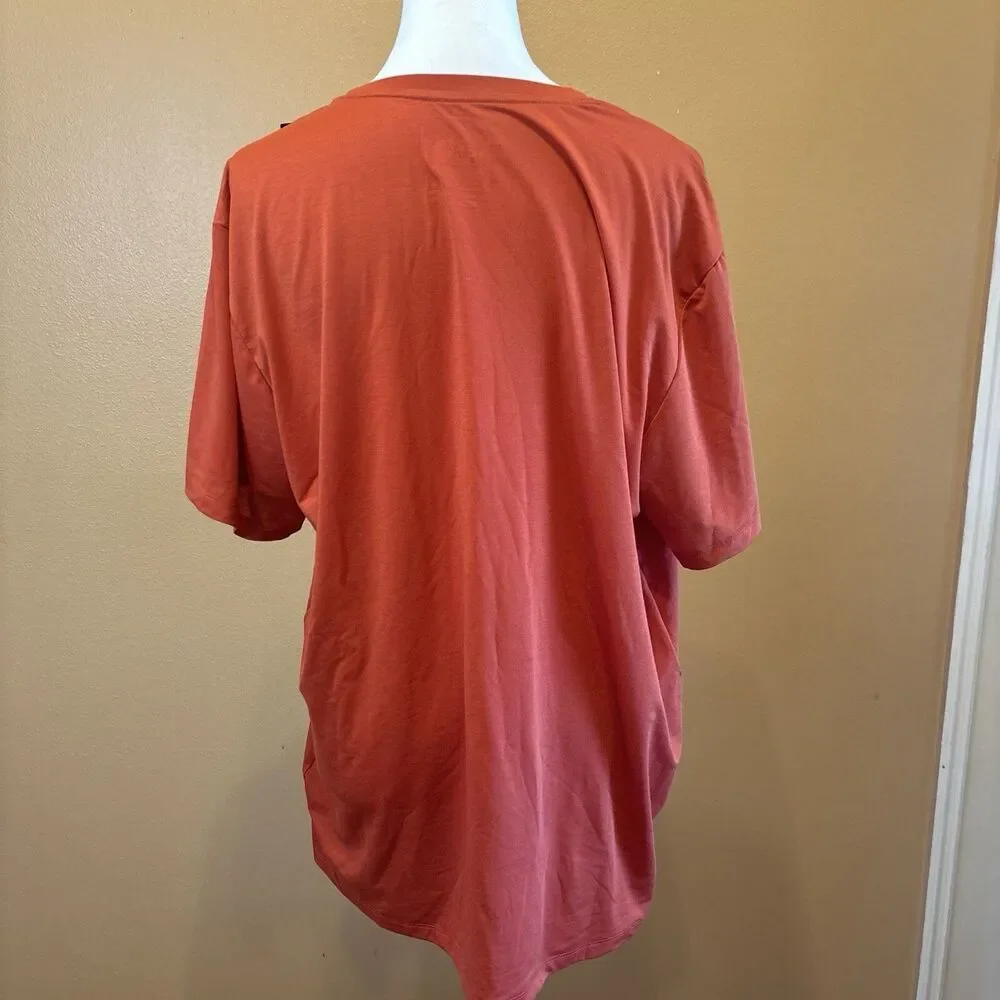 The North Face Men's S Wander Sun Tee Shirt Orange UPF40 NWT Hiking Pullover